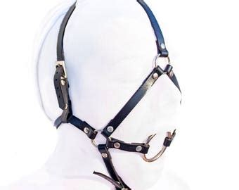 smother harness|Leather Face Harness